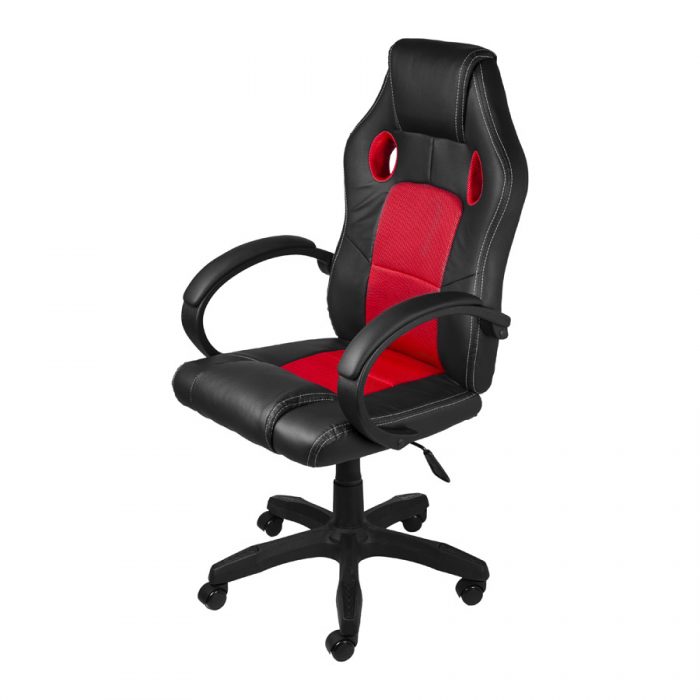 Cadeira RAPTOR Gamer Vermelho – Base Rodízio