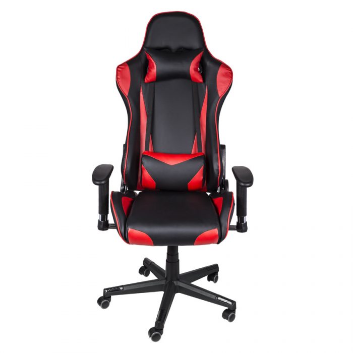 Cadeira Gamer F16 Vermelha- Base Rodízio - Image 2