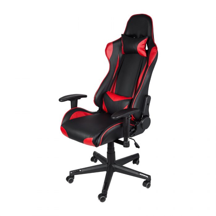 Cadeira Gamer F16 Vermelha- Base Rodízio