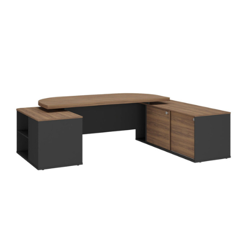 MESA TAMBURATO PRESIDENTE COM CONNECT - NOGAL/PRETO 6216