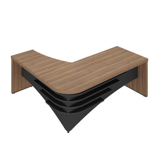 MESA TAMBURATO DIRETOR LD - NOGAL/PRETO 6098