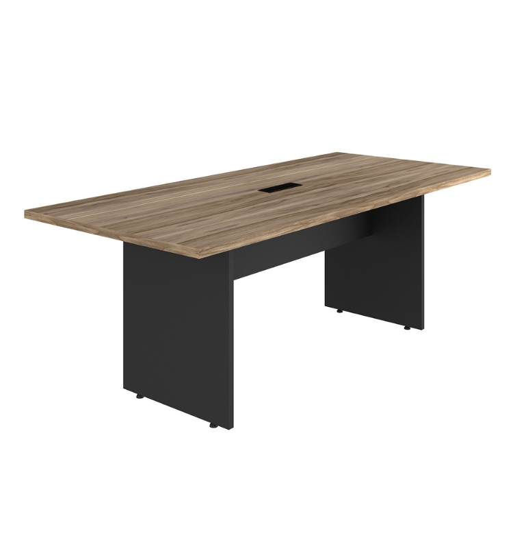 MESA REUNIÃO RETANGULAR COM 01 CAIXA DE TOMADAS